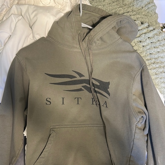 Men's Green Sitka Hoodie - Picture 1 of 2